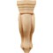 Ekena Millwork 3 7/8"W x 8"D x 13"H Boston Traditional Scroll Corbel, Red Oak COR03X08X13TSRO - alternate 4